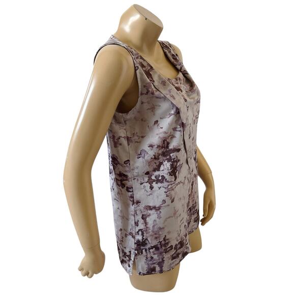 SIMPLY VERA VERA WANG Womens Size Medium Asymmetric Neck Tank Top Shirt - Picture 3 of 8